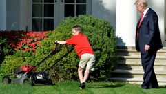 كان فرنك ابن الأعوام الـ 11 يحلم بجز العشب في البيت الأبيض وهو حقق حلمه الجمعة 5 أيلول/سبتمبر بحضور 