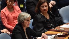 تيريزا ماي في جلسة للأمم المتحدة - جيتي