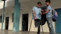 فتى من غزة بترت ساقه- الأناضول