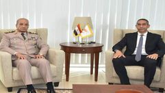 وزير الدفاع المصري ونظيره القبرصي   صفحة المتحدث العسكري