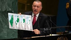 أردوغان خريطة فلسطين - جيتي