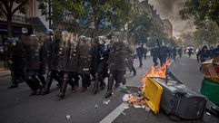 فرنسا  باريس السترات الصفراء الشرطة الفرنسية - جيتي