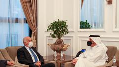 وزير خارجية قطر يستقبل جبريل الرجوب في الدوحة / وزارة الخارجية تويتر
