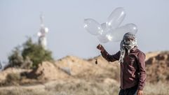 البالونات غزة- جيتي