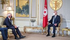 سعيد  ووزير خارجية الاتحاد الأوروبي- الرئاسة التونسية