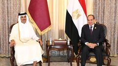 السيسي تميم قطر مصر - الرئاسة المصرية