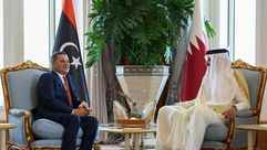 الدبيبة وأمير قطر- الحكومة الليبة