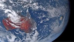 ثوران بركان في المحيط الهادئ- ناسا