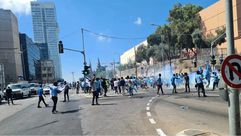 احتجاجات تل أبيب - موقع الشرطة الإسرائيلية