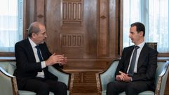 وزير الخارجية الاردن ايمن الصفدي يلتقي بشار الاسد في دمشق سوريا في 3 تموز 2023- بترا