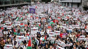 بريطانيا شهدت تظاهرات حاشدة رفضا للعدوان على غزة - تويتر