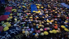 الصين تظاهرات مظلات - أ ف ب
