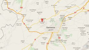 خريطة قدسيا - ريف دمشق - سوريا