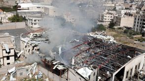 قصف مجلس عزاء الحوثيين