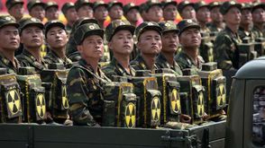 عرض عسكري لجنود كوريا الشمالية - أ ف ب