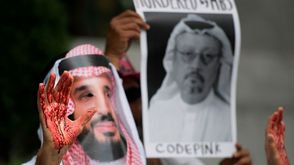 تظاهرة لنشطاء في واشنطن أمام السفارة السعودية ضد اختفاء خاشقجي- جيتي