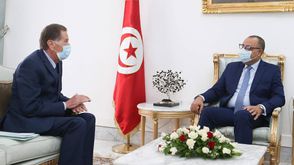 المشيشي والسفير الفلسطيني- رئاسة الحكومة التونسية