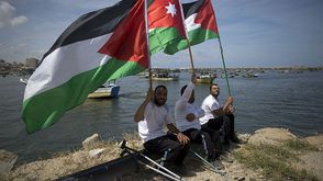 فلسطين الأردن علم - جيتي