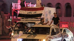 انتخابات العراق احتفالات أنصار الصدر- جيتي