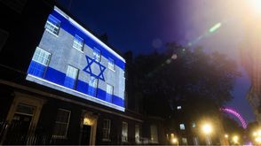 علم إسرائيل مقر 10 داوننع ستريت- تضامن- حكومة بريطانيا على إكس