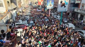 تعز مسيرة حاشدة عصر الاربعاء تنديدا بجرائم الاحتلال في غزة، فيسبوك
