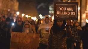 احتجاجات أمريكا على مقتل الشاب الاسود - ا ف ب