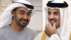 محمد بن زايد آل نهيان وتميم بن حمد آل ثاني الامارات قطر