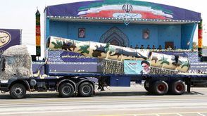 صاروخ ايراني استعراض- جيتي