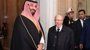 الرئيس التونسي الباجي السبسي و ولي العهد السعودي محمد بن سلمان في تونس - جيتي