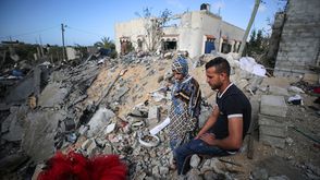 آثار تدمير الاحتلال لمنزل عروسين بغزة-الأناضول