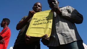 متظاهران ضد الانقلاب العسكري في السودان- جيتي