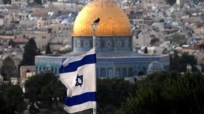 علم الاحتلال في مدينة القدس- جيتي