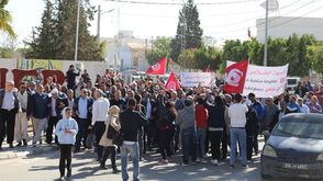 تونس مظاهرة ل جبهة الخلاص في مدينة الرقاب بولاية سيدي بوزيد- صفحة جبهة الخلاص على فيسبوك