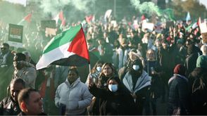 مظاهرة لندن غزة فلسطين- جيتي