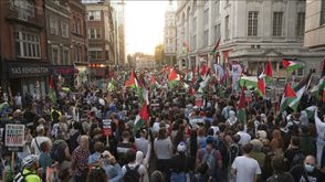 مسيرات لندن تنديدا بالعدوان الاسرائيلي- الاناضول