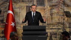 رئيس الوزراء التركي رجب طيب أردوغان في لقاء صحفي - الأناضول