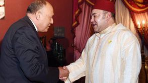 الملك المغربي محمد السادس و وزير الخارجية المصري سامح شكري
