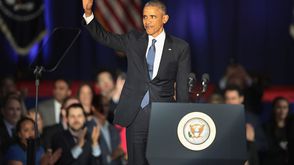 أوباما خطابه الأخير رئيسا في شيكاجو - جيتي