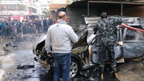تفجير سيارة  محمد حمدان  أحد كوادر حماس بلبنان - أرشيفية