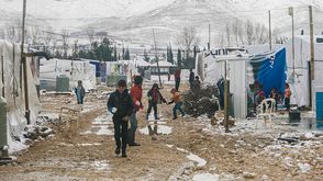 مخيم لجوء سوريين لبنان لاجئين - جيتي