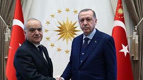 لقاء أردوغان وغسان سلامة- الأناضول