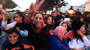 احتفال التونسيين بذكرى الثورة - جيتي