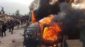 حرق دبابة تركية بدهوك- فيسبوك