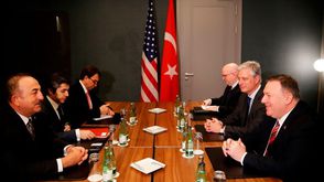لقاءات ثنائية  مؤتمر  برلين  ليبيا  تركيا  أمريكا  بومبيو  تشاووش أوغلو- جيتي