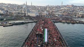 المسيرة الكبرى في إسطنبول لأجل غزة- الأناضول