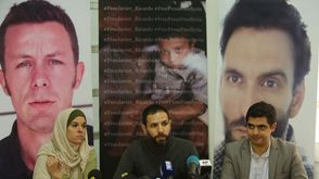 مؤتمر صحفي في بيروت - خطف صحفيين إسبانيين في سورية خافيير اسبينوزا وغارسيا فيلانوفا 10-12-2013 (أ ف