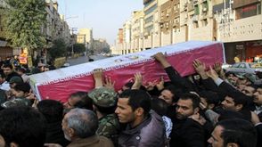 تشييع حسن حزباوي العسكري الإيراني الذي قتل في سوريا في الأحواز