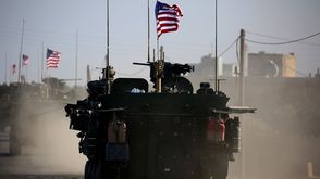 قافلة قوات أمريكية مدرعة في سوريا - أ ف ب