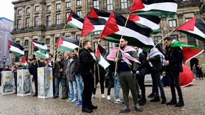 مظاهرة تضامن مع الشعب الفلسطيني في أمستردام- الأناضول