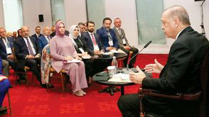 أردوغان في لقاء مع صحفيين أتراك- حرييت